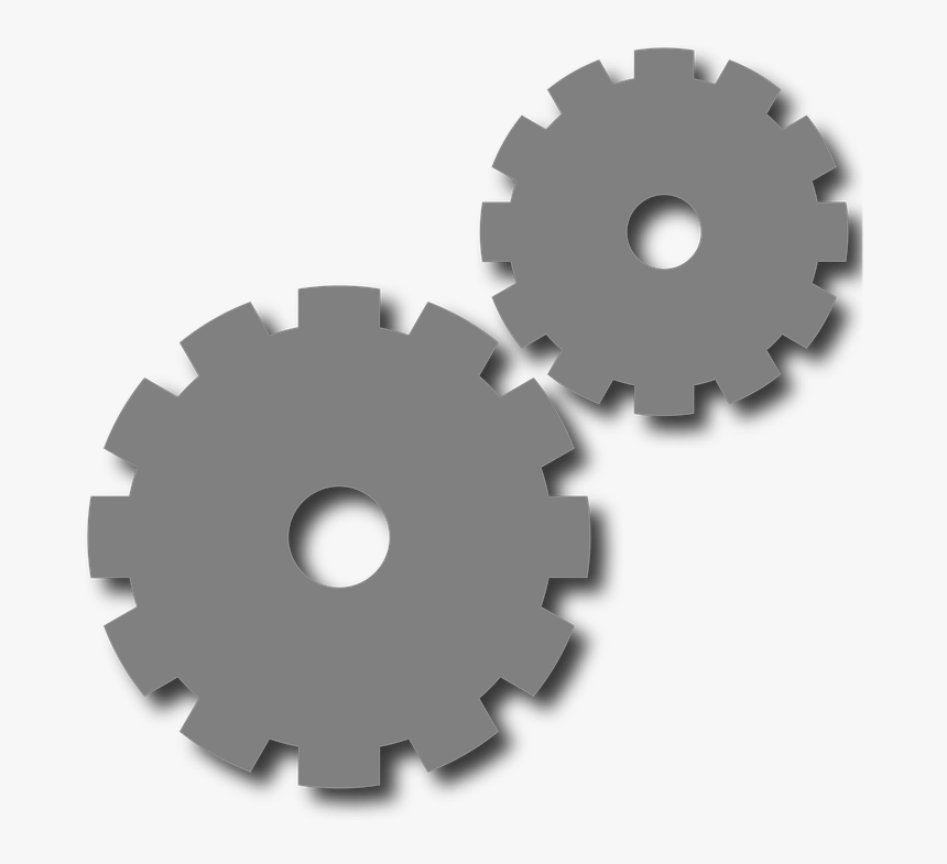 Cog, Gears, Icon, Settings, Simple, Vector, Mechanical - Ayarlar Png, Transparent Png