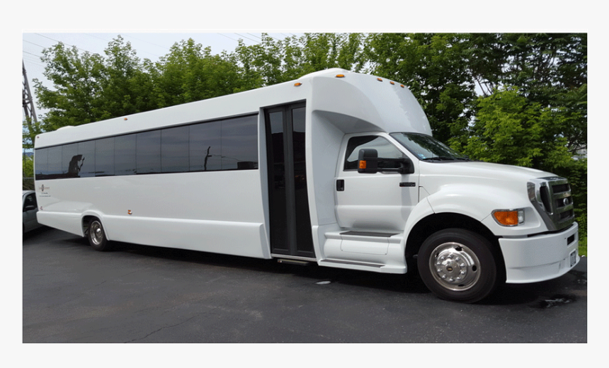 White Limo Party Bus, HD Png Download