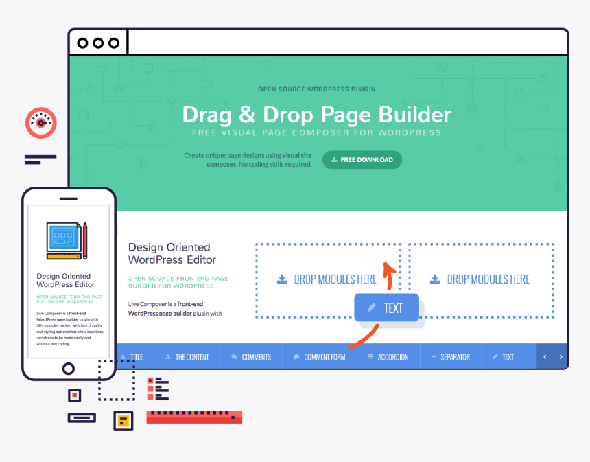 Page Builder Live Composer, HD Png Download