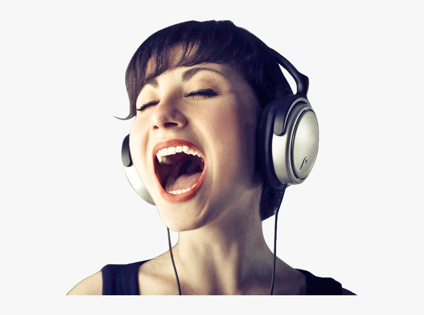 Dj Girl Headphones Png, Transparent Png
