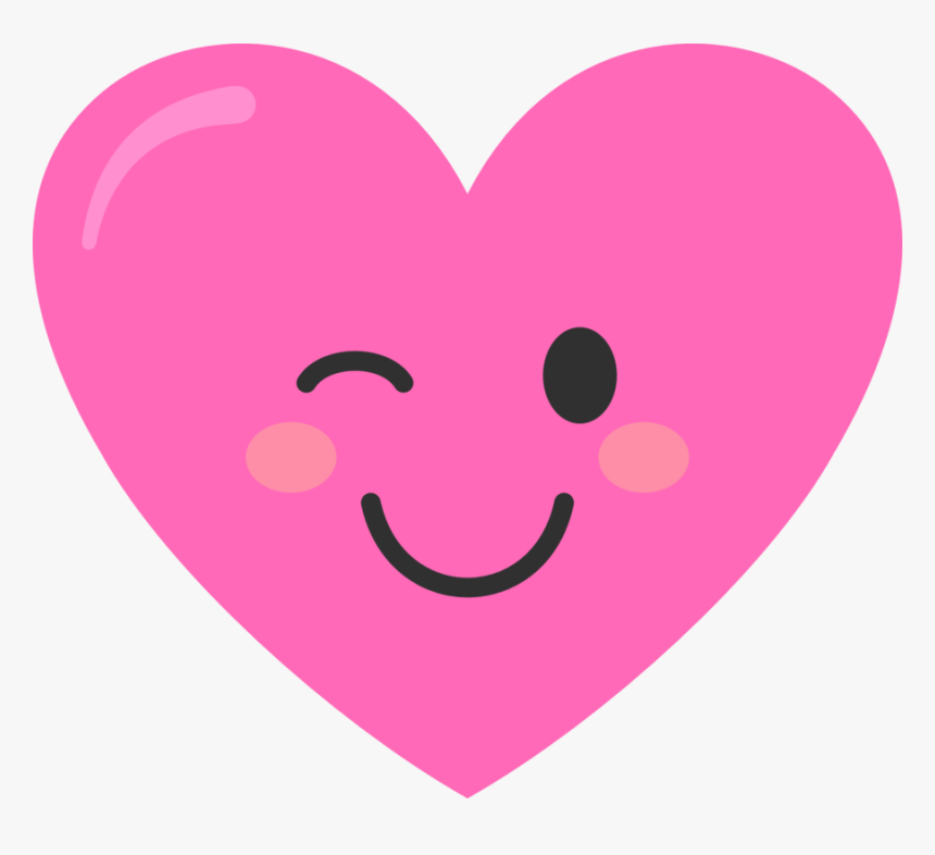 Winky Pink Heart - Logo De Super Mama, HD Png Download