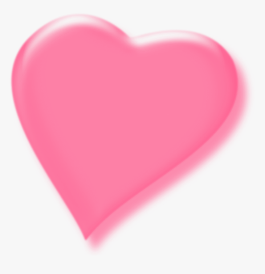 Pink Heart Emoji Png - Hình Trái Tim 3d, Transparent Png