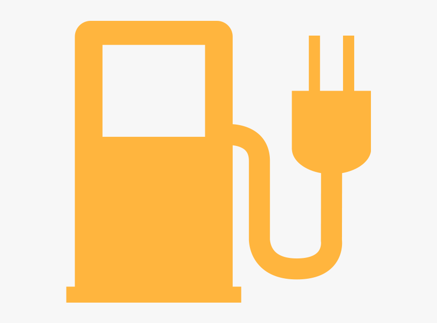 Electric Charging Symbol In Orange, HD Png Download