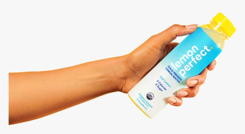 Lp Handwithbottle-justlemon Ns Copy, HD Png Download