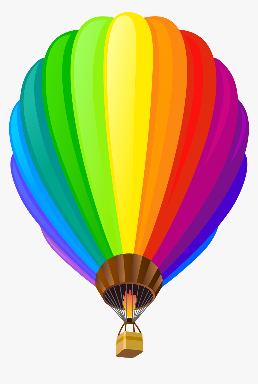 Hot Air Balloon Transparent Png Clip Art Image, Png Download