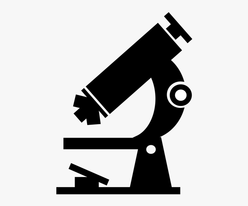 Angle,monochrome Photography,symbol - Microscope Clipart Png, Transparent Png