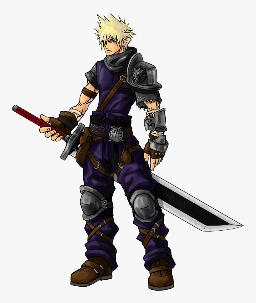 Cloud Strife Png Transparent Background - Cloud Strife New Design, Png Download
