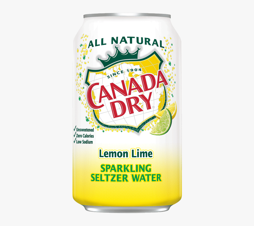 Canada Dry Sparkling Lemon Lime - Alcoholic Beverage, HD Png Download
