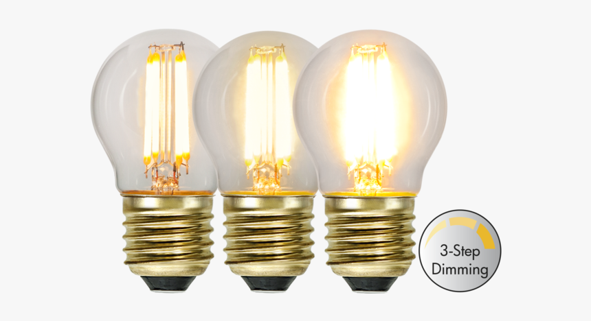 Led Lamp E27 G45 Soft Glow 3-step - Led Lamp, HD Png Download