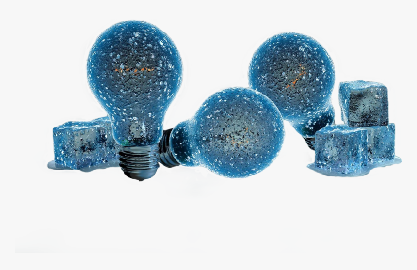 #light #lightbulb #bulb #glow #glass #ice #water #3d - Snow, HD Png Download
