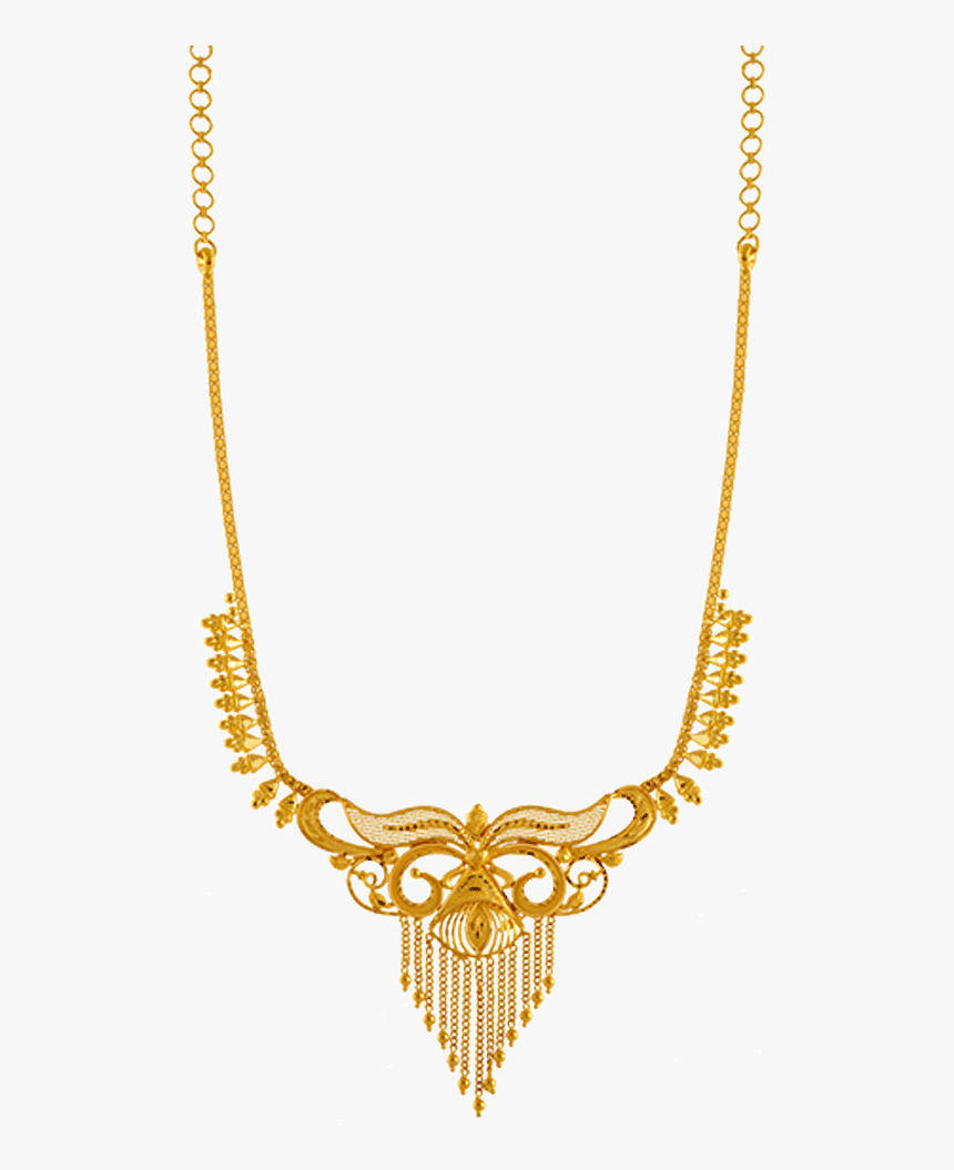 Chandra Jewellers 22k Yellow Gold Neckless - Necklace, HD Png Download