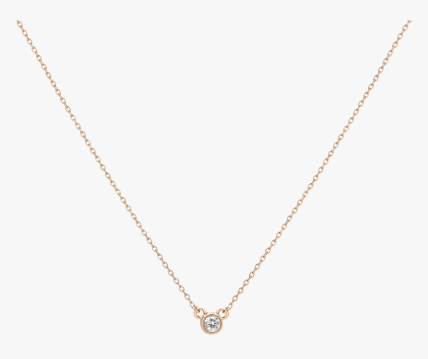 Diamond Bezel Necklace - Locket, HD Png Download
