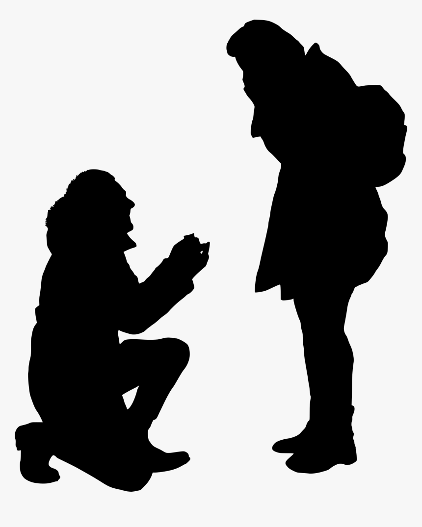 Propose Silhouette No Background, HD Png Download