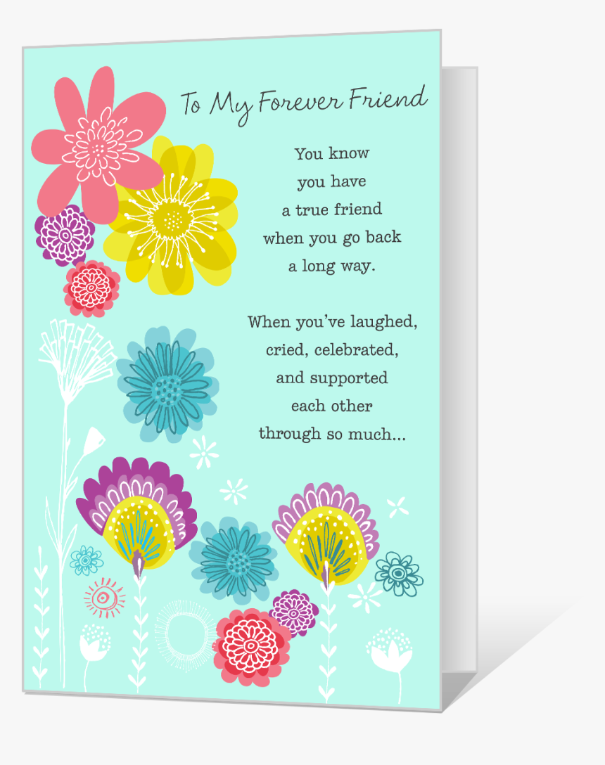 My Forever Friend Printable - Blue Mountain Friend Card, HD Png Download