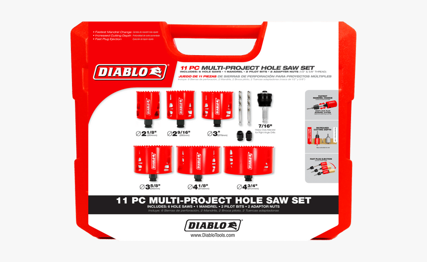 Diablo Hole Saw Kit, HD Png Download
