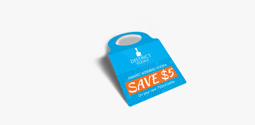 District Vodka Bottle Tag Template Preview - Graphic Design, HD Png Download
