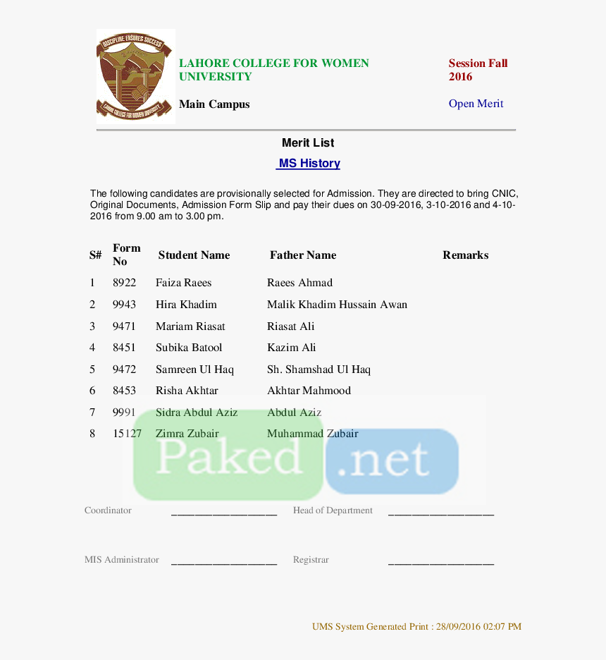 Lahore College Name List, HD Png Download