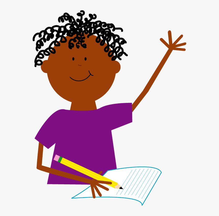 Boy Writing Color Copy - Handwriting, HD Png Download