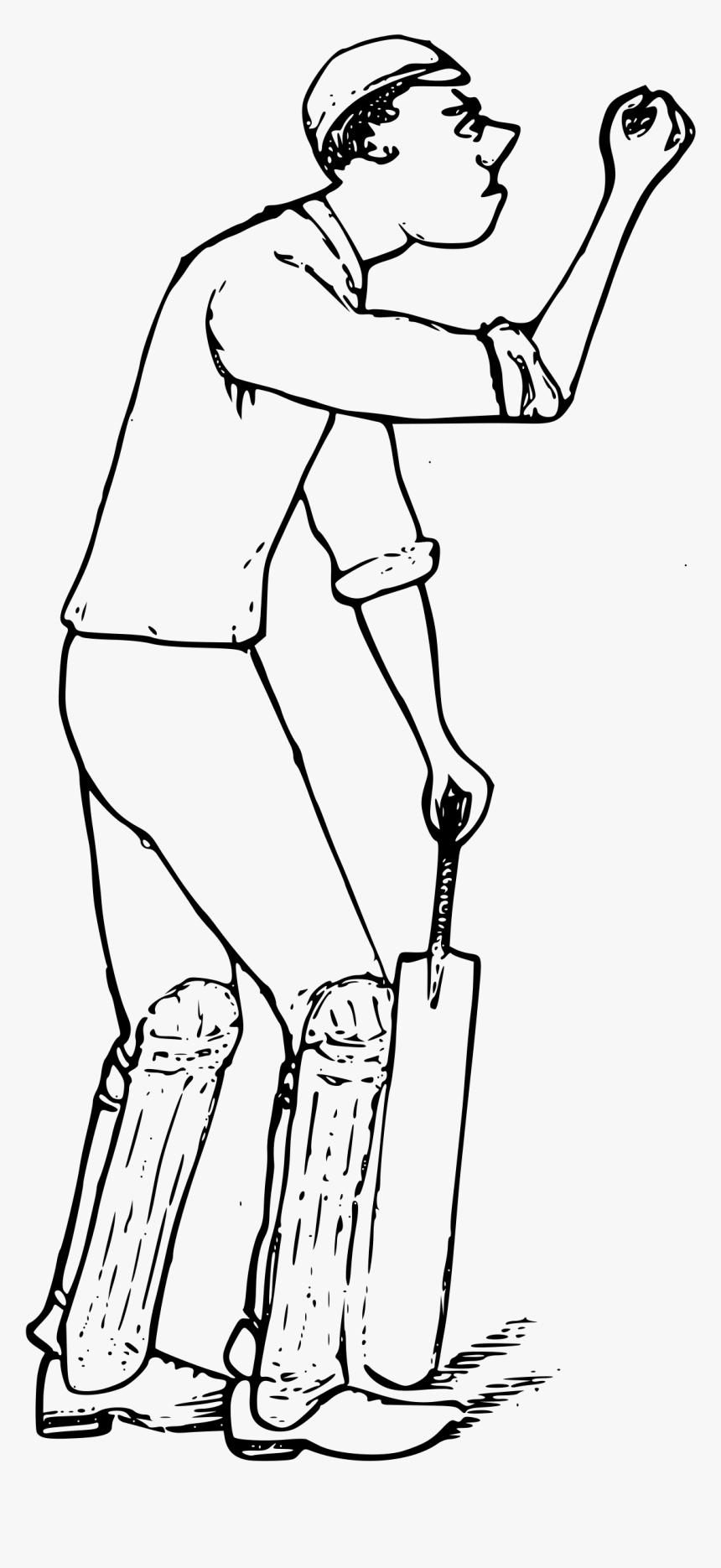 Grumpy Cricketer Clip Arts - Clip Art, HD Png Download