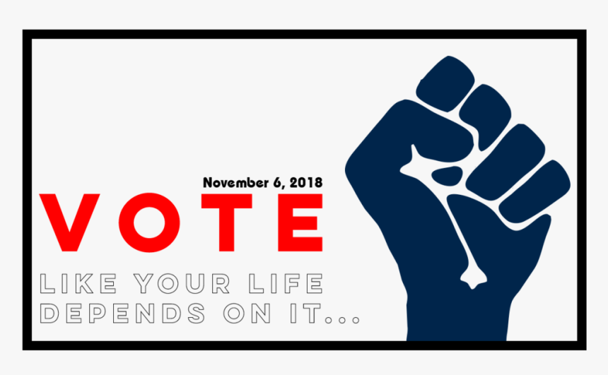 Click Here To Find Your Polling Place - Raised Fist, HD Png Download