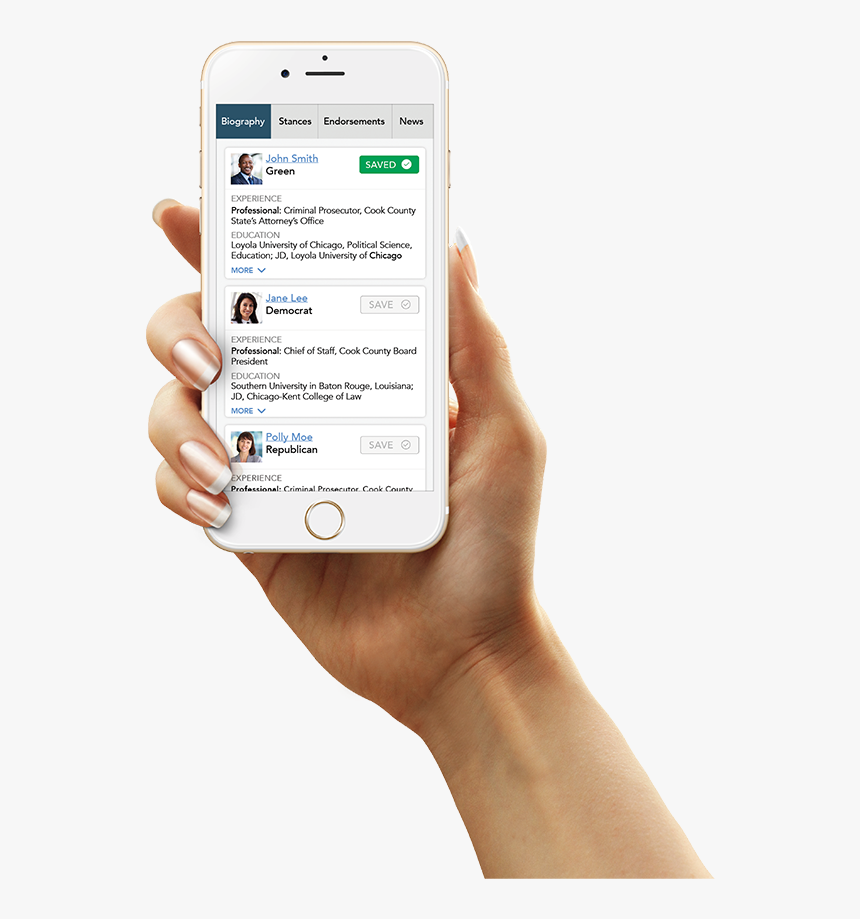 Iphone With Hand Png, Transparent Png