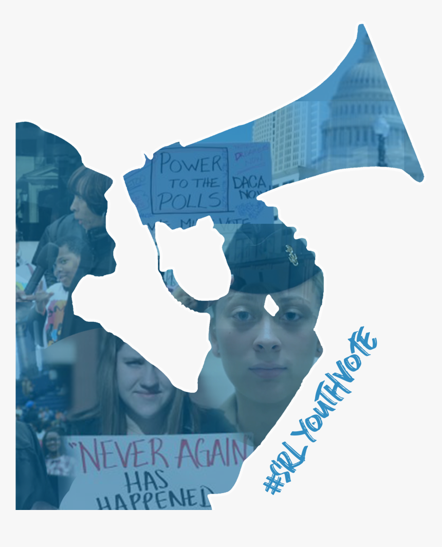 The Youth Vote Logo - Youth Voter Illustration, HD Png Download