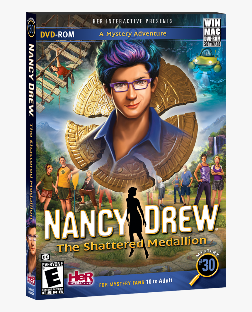 The Shattered Medallion George Fayne Nancy Drew - Nancy Drew Shattered Medallion, HD Png Download
