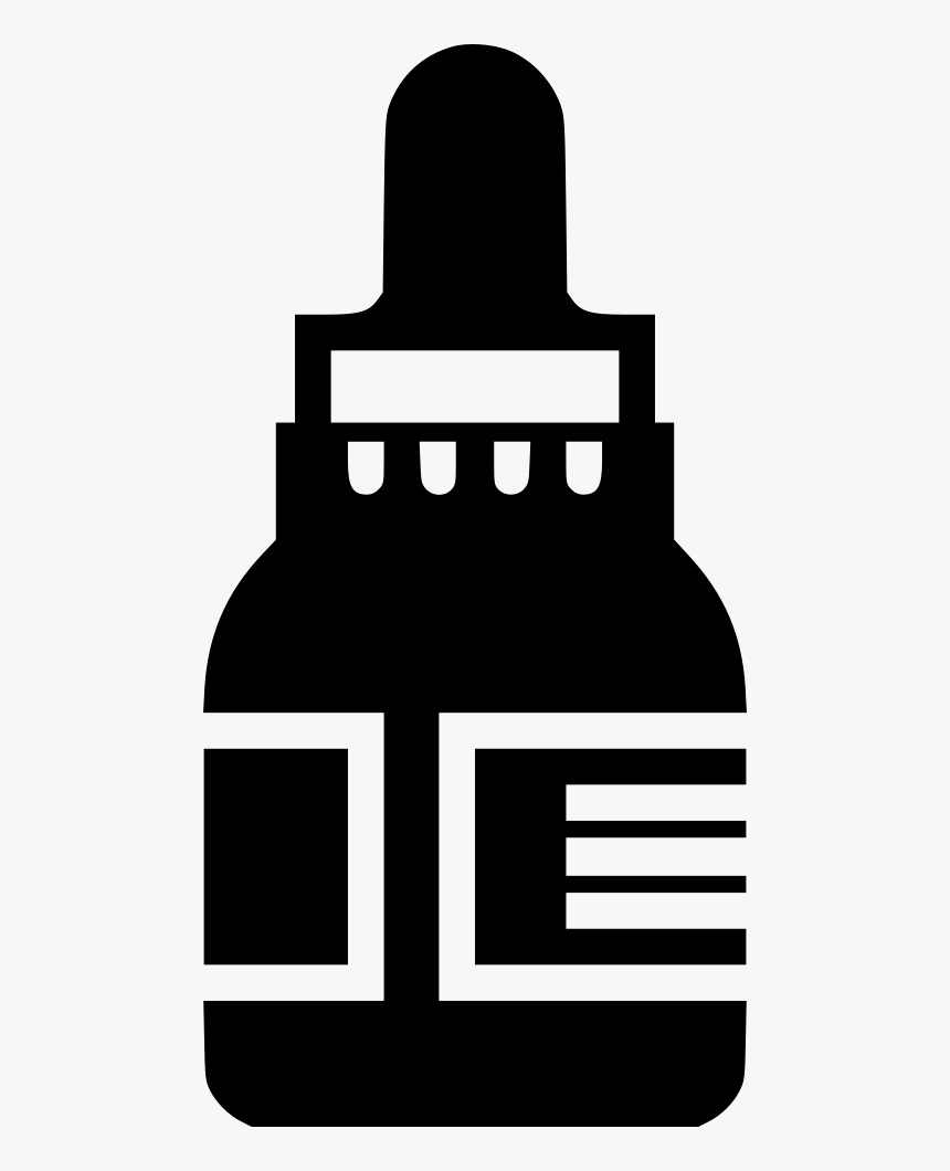 Eyedrops - Eyedrop Png Black White, Transparent Png
