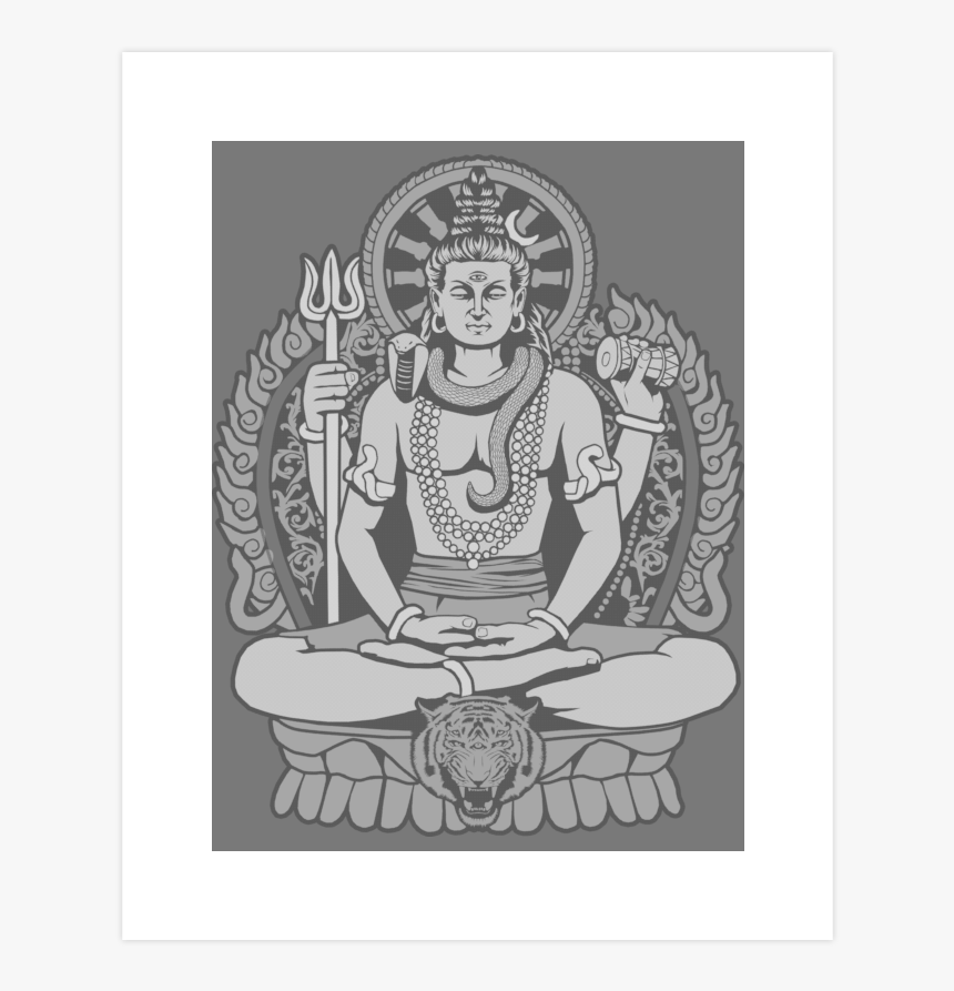 Clip Art Lord Art Print Stuff - Lord Shiva Shirt, HD Png Download