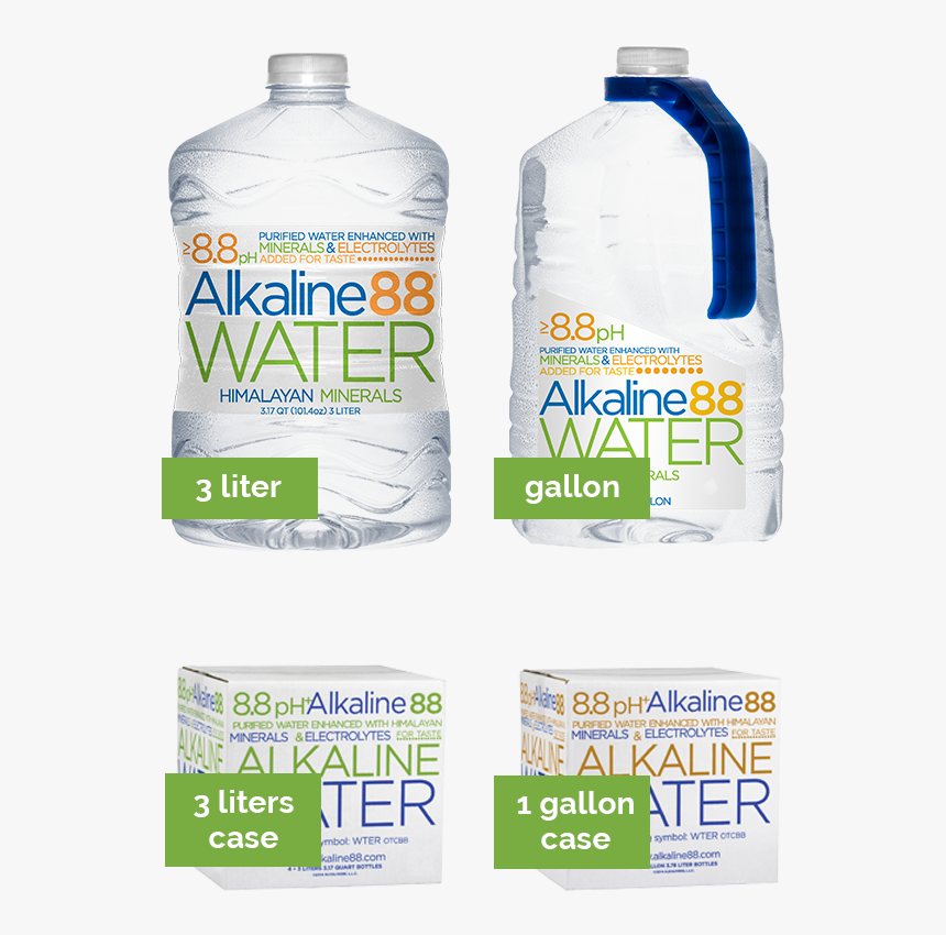 Alkaline 88 Water, HD Png Download