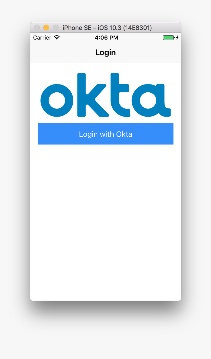 Sign In With Okta Button, HD Png Download