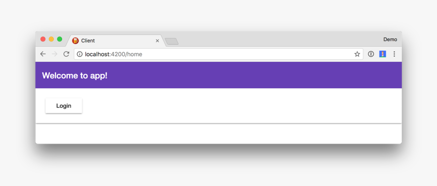 Angular Login Button - Lilac, HD Png Download
