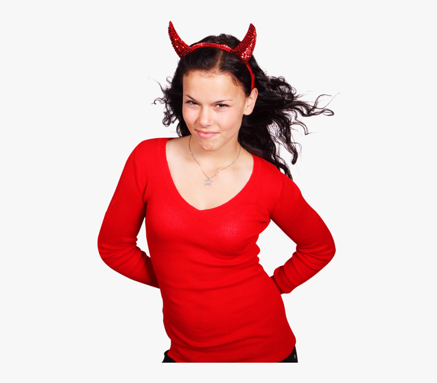 Beautiful Woman In Devil Costume Png Image - Woman Devil Png, Transparent Png
