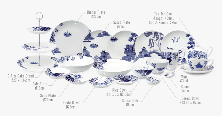 Transparent Willow Png - Blue And White Porcelain, Png Download