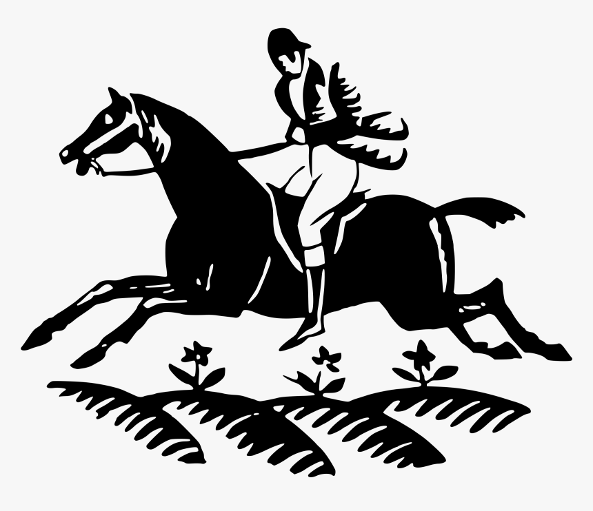 Shire Horse Equestrian Horse&rider Clip Art - Horse And Man Vector, HD Png Download