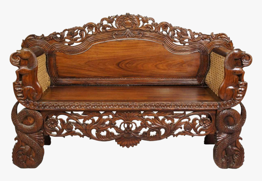 Wooden Sofa Set Png, Transparent Png