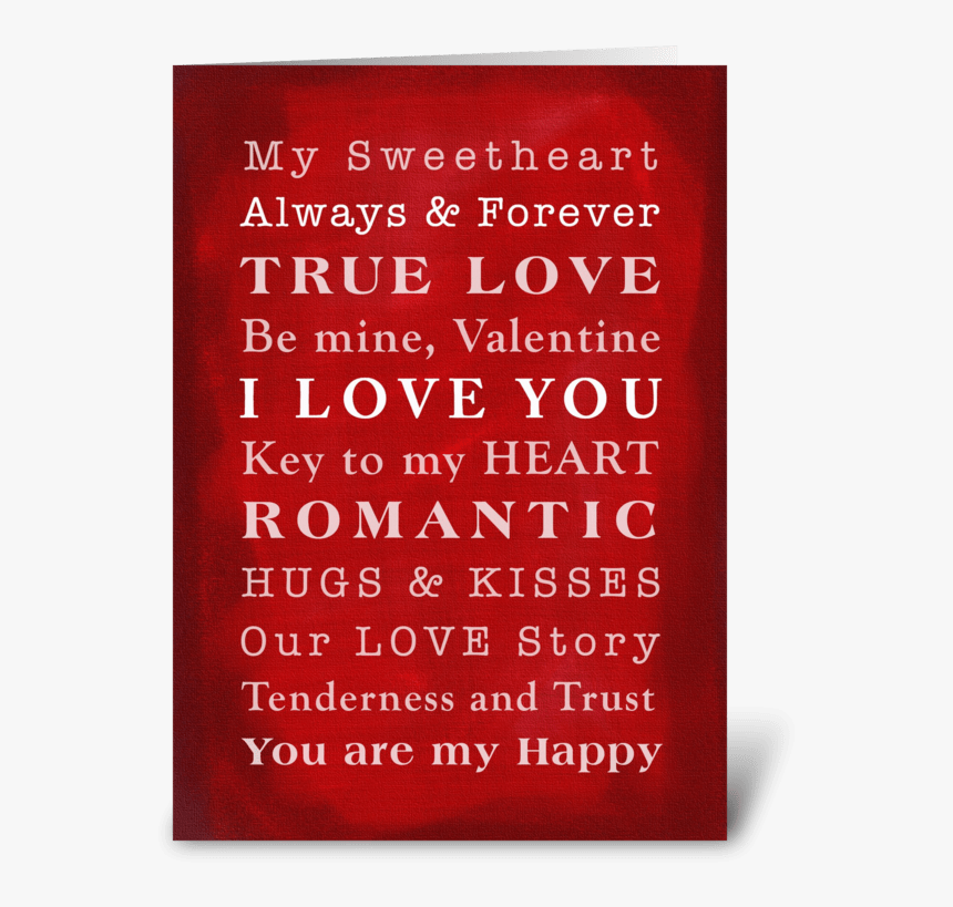 Our Love Story, Valentine Card Greeting Card - Printing, HD Png Download