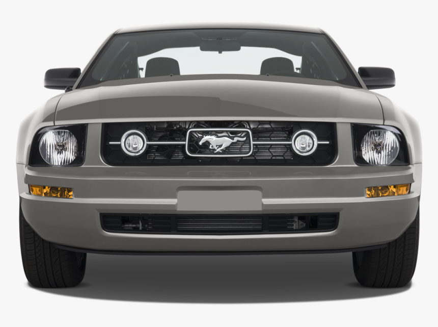 Muscle Car Grill Png - 2008 Ford Mustang Front, Transparent Png