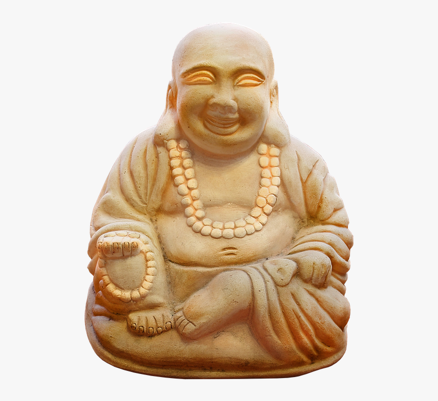 Buddha, Pray, Figure, Stone, Temple, Buddhism, Religion - Laughing Buddha, HD Png Download