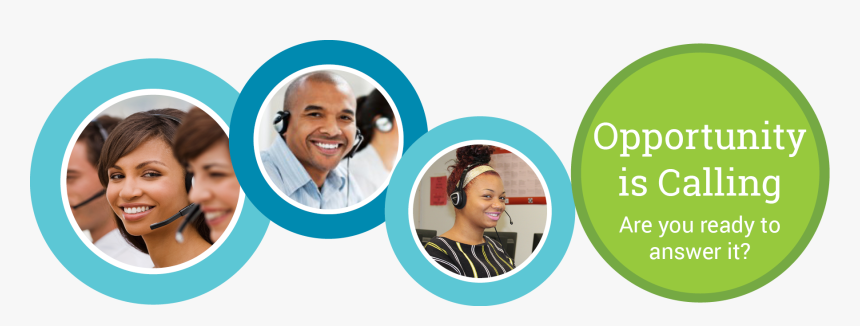 Call Center-title Banner - Circle, HD Png Download
