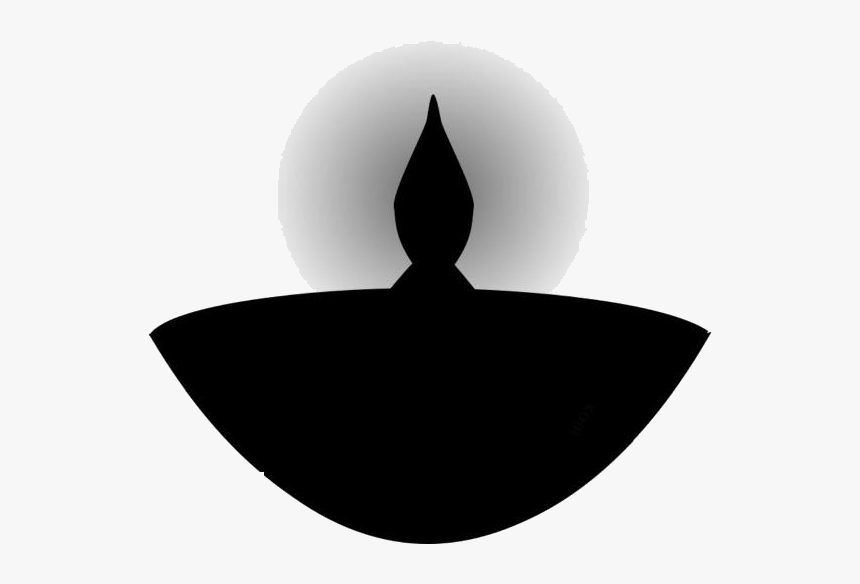 Transparent Diwali Diya Art, Diwali Diya Png Pic - Silhouette, Png Download