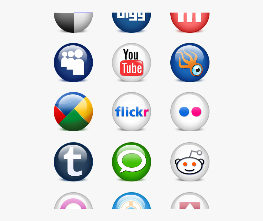 Icon Social Media 3d Png, Transparent Png