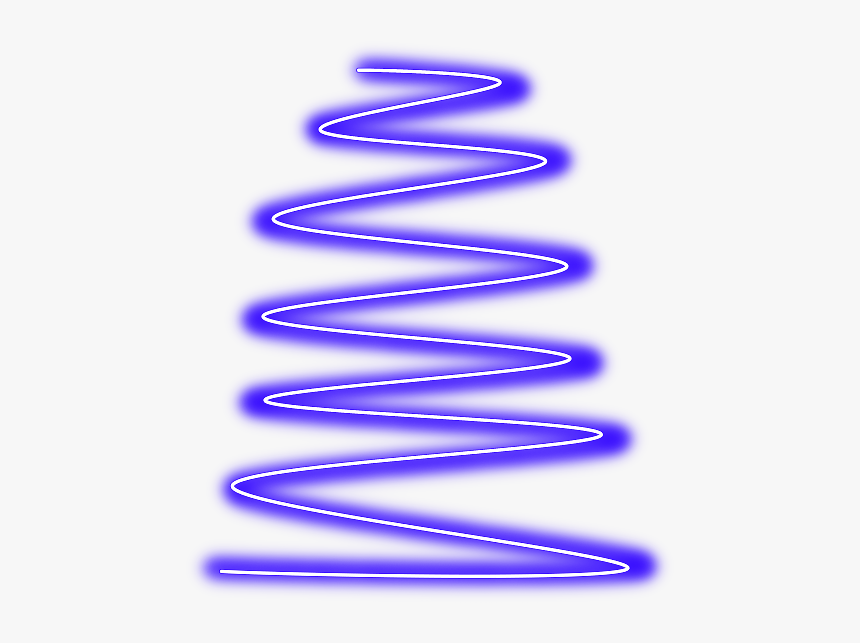 #spiral #line #neon #geometric #blue #border #frame - Transparent Neon Swirl Png, Png Download