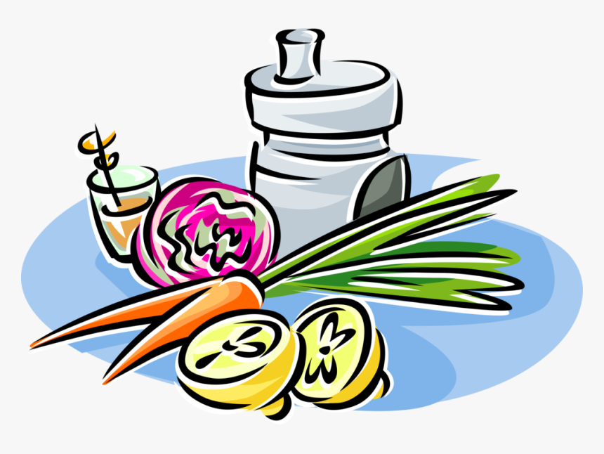 Vector Illustration Of Fresh Fruits And Vegetables, HD Png Download