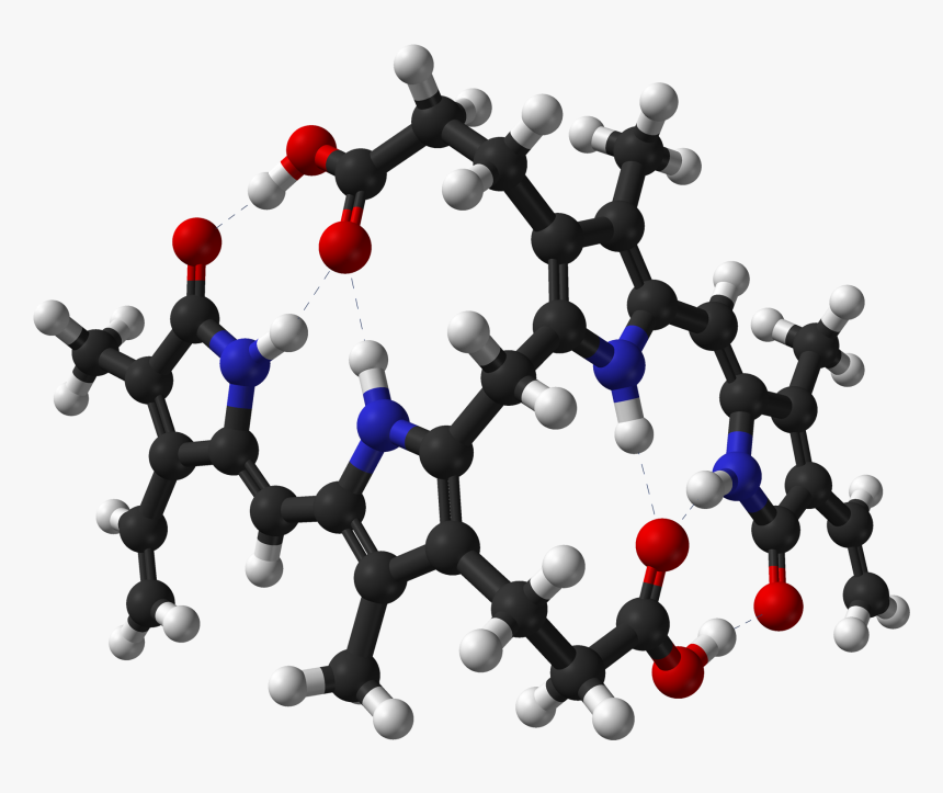 Bilirubin From Xtal 1978 3d Balls - Bilirubin Meaning In Urdu, HD Png Download