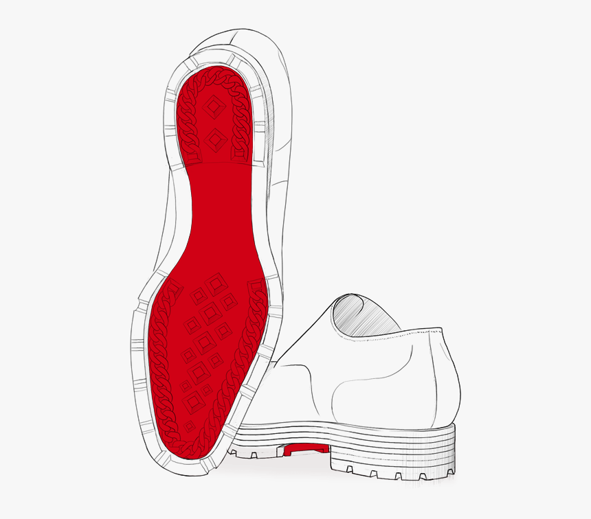 Transparent Sneaker Clipart - Louboutin Shoes Draw Men, HD Png Download