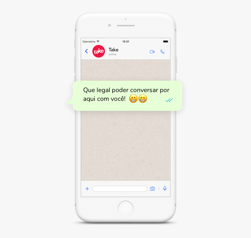 Iphone - Mensagem Whatsapp Png, Transparent Png