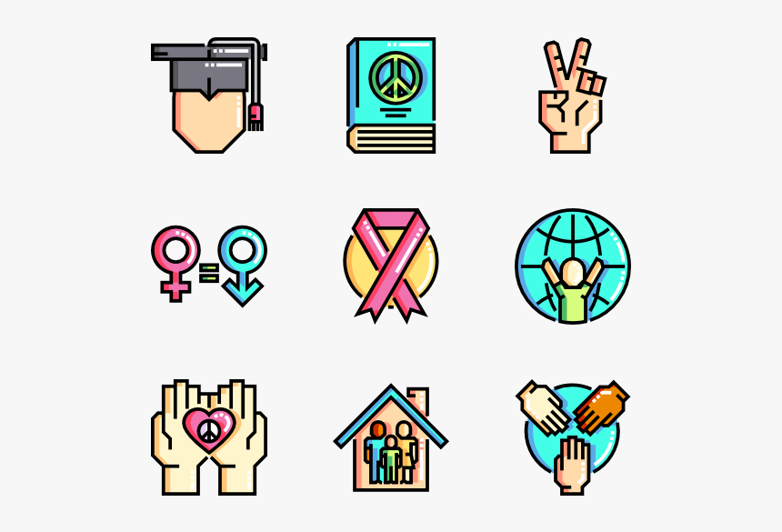 Peace & Humanrights, HD Png Download