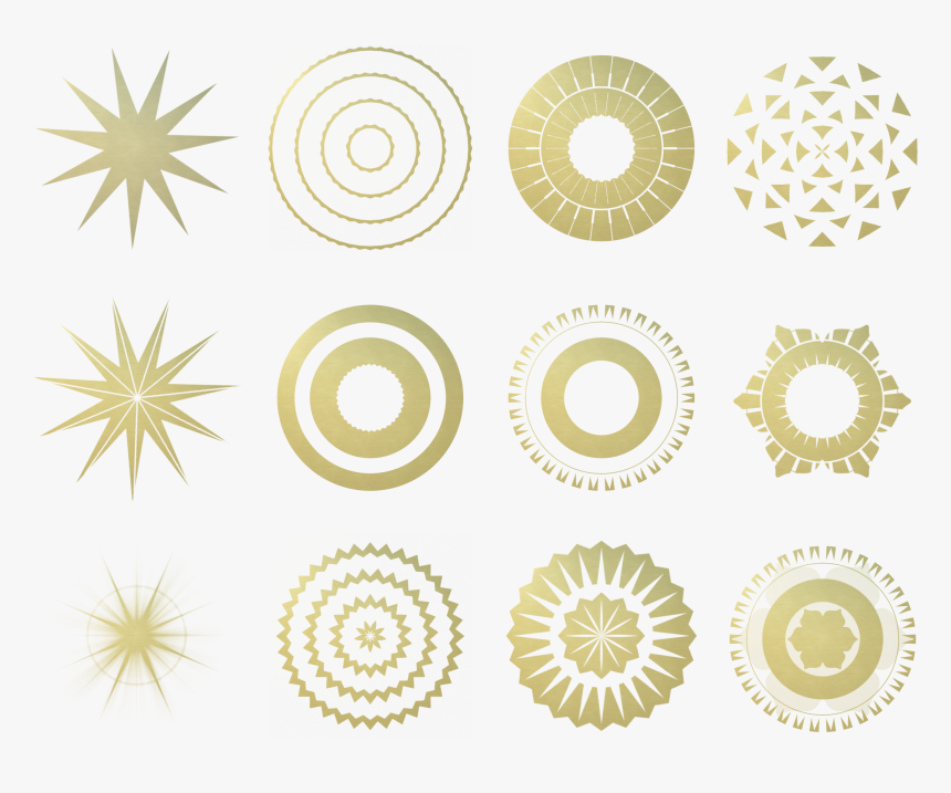 12 Plain Christmas Stars By Annapaar - Circle, HD Png Download