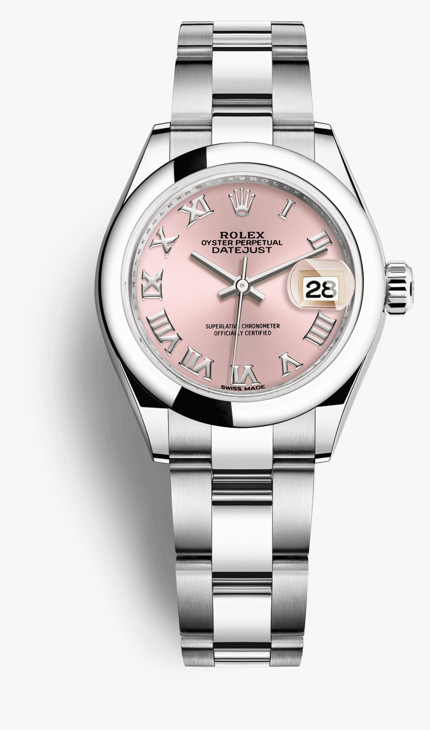 Datejust - Pink Face Rolex, HD Png Download
